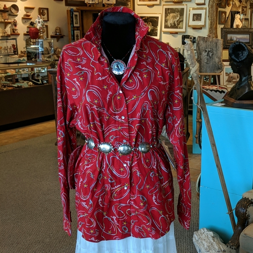 Vintage Rocky Mountain Western long sleeve top